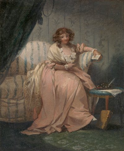 En kvinde kaldet Anne, kunstnerens kone af George Morland