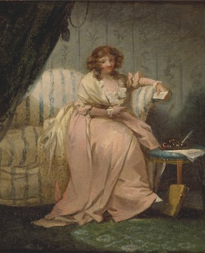 En kvinde ved navn Anne, kunstnerens kone af George Morland