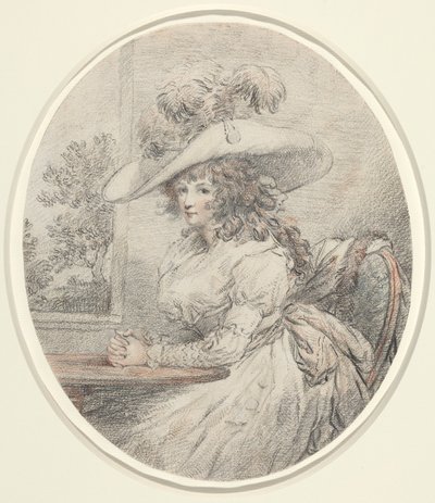 Anne Ward Morland, ca. 1786 (grafit) af George Morland