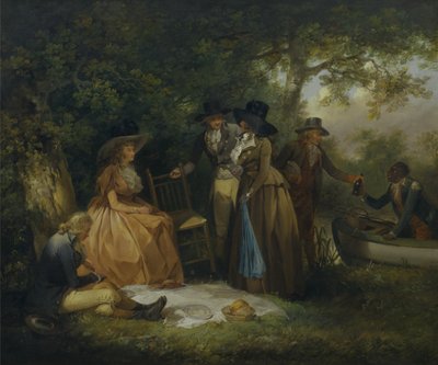 Lystfiskernes måltid af George Morland