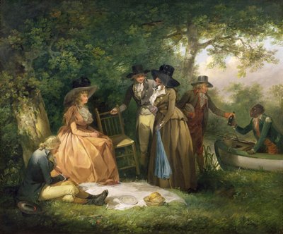 Lystfiskerens Repas af George Morland