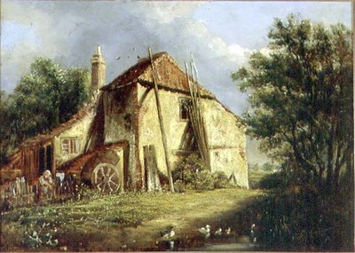 The Old Farm (olie på lærred) af George Morland