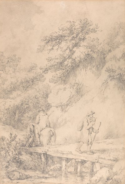 To mænd på en landevej af George Morland