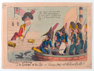 ?The Centinel på hans Post eller Boneys kigger ind i Walmer Castle!! af George Moutard Woodward
