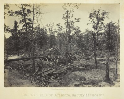 Slagmarken ved Atlanta, GA nr. 1 af George N. Barnard