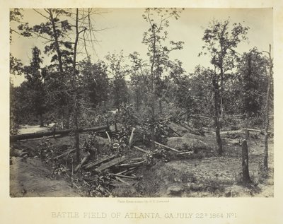 Battle Field of Atlanta, GA nr. 1, 22. juli 1864. af George N. Barnard