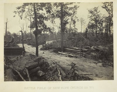 Slagmarken ved New Hope Church, GA, nr. 1 af George N. Barnard