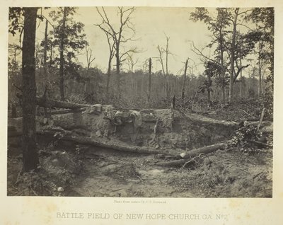 Battle Field of New Hope Church, GA, nr. 2, 1866. af George N. Barnard