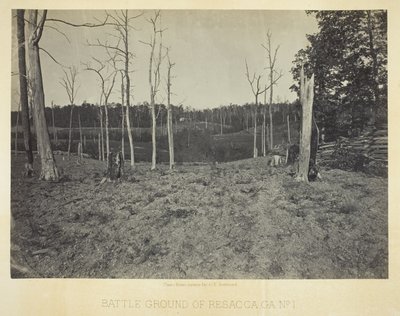 Battle Ground of Resacca, GA, nr. 1 af George N. Barnard