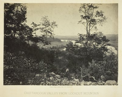 Chattanooga-dalen fra Lookout Mountain af George N. Barnard