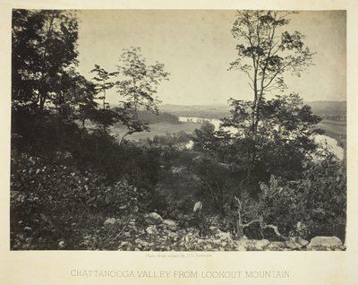 Chattanooga Valley fra Lookout Mountain, 186466. af George N. Barnard