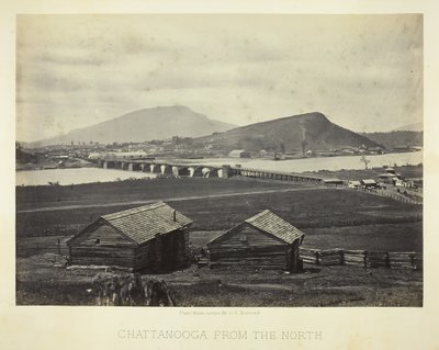 Chattanooga fra nord, 1864. af George N. Barnard