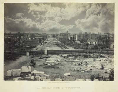 Columbia fra Capitol af George N. Barnard