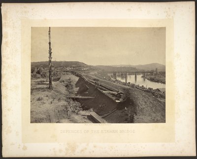 Etawah-broens forsvarsværker af George N. Barnard