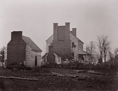 Lewis Hus. Battlefield of Bull Run, 1861-62. af George N. Barnard