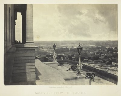 Nashville fra Capitol af George N. Barnard