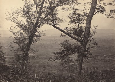Orchard Knob fra Mission Ridge, 1864-1866. af George N. Barnard