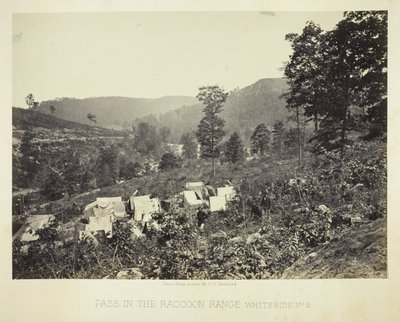 Passet i Raccoon Range, Whiteside nr. 2 af George N. Barnard