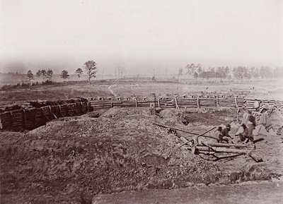Rebel Befæstninger foran Atlanta, ca. 1864. af George N. Barnard