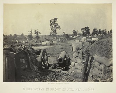 Rebel Works in Front of Atlanta, GA, nr. 3 af George N. Barnard