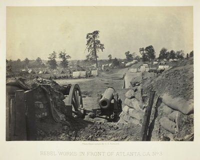 Rebel arbejder foran Atlanta, GA, nr. 3, 1864. af George N. Barnard