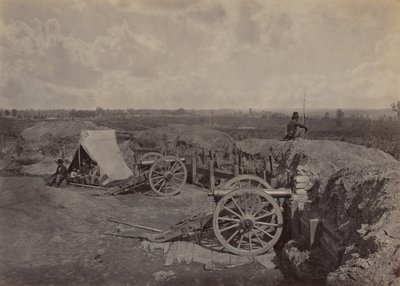 Rebel arbejder foran Atlanta, GA, nr. 4 af George N. Barnard