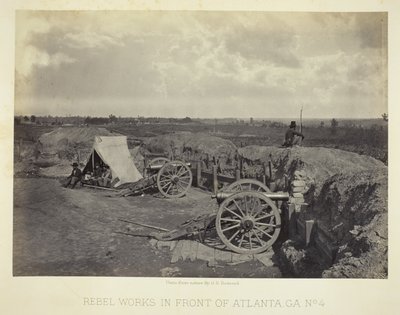 Rebel Works in Front of Atlanta, GA, nr. 4 af George N. Barnard