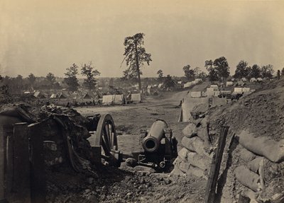 Rebel arbejder foran Atlanta, Georgia, nr. 3 af George N. Barnard