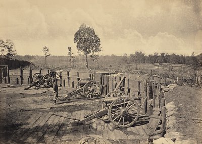Oprørernes værker foran Atlanta, Georgia, nr. 2 af George N. Barnard
