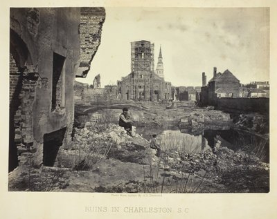 Ruiner i Charleston, S.C., 186566. af George N. Barnard