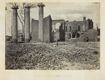 Ruiner i Columbia, S.C., nr. 2 af George N. Barnard