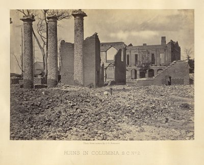 Ruiner i Columbia, South Carolina, nr. 2 af George N. Barnard