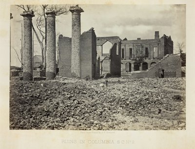 Ruiner i Columbia, S.C., nr. 2, 1865. af George N. Barnard
