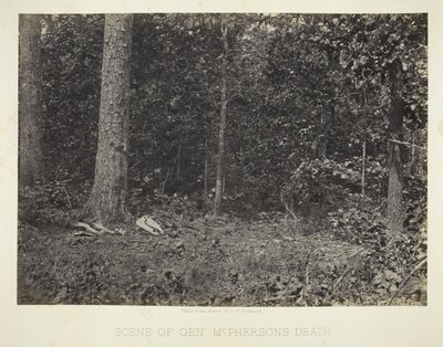 Stedet for general McPhersons død af George N. Barnard