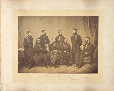 Sherman og hans generaler af George N. Barnard