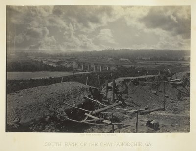 Sydbredden af Chattahoochie, Ga. af George N. Barnard