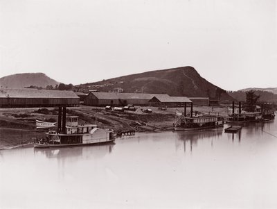 Tennessee River ved Chattanooga 81 Lookout Mountain Spur, ca. 1864. af George N. Barnard