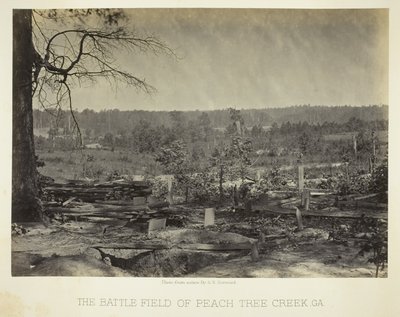 Slagmarken ved Peach Tree Creek, Ga. af George N. Barnard