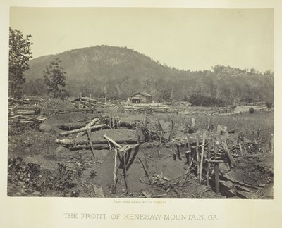 Forsiden af Kenesaw Mountain, GA af George N. Barnard