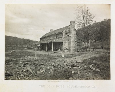 John Ross-huset, Ringgold, Georgia af George N. Barnard