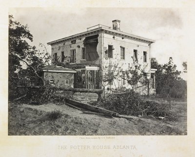 Potter-huset, Atlanta af George N. Barnard