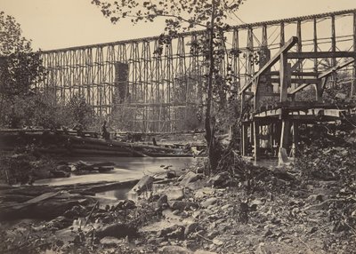 Trestle Bridge ved Whiteside, 1860