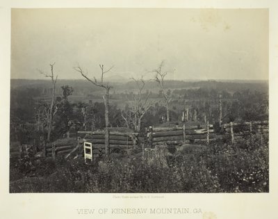 Udsigt over Kenesaw Mountain, Ga., 1866. af George N. Barnard