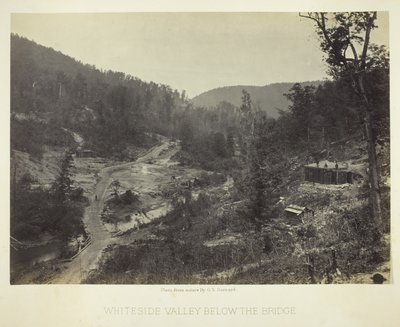 Whiteside Valley nedenfor broen af George N. Barnard