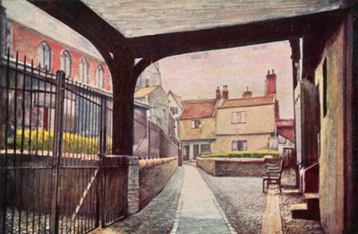 Tombland Alley (farve litho) af George Parsons Norman
