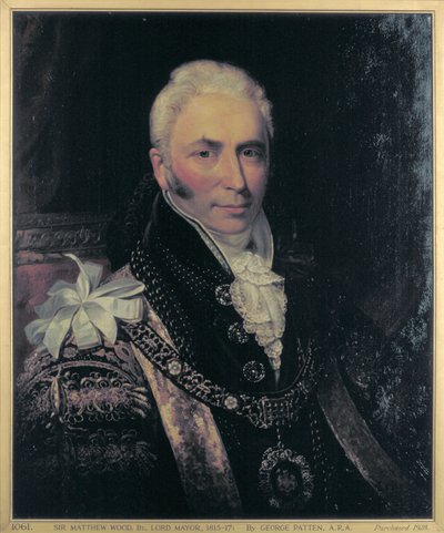 Sir Matthew Wood, overborgmester 1815-1817 af George Patten