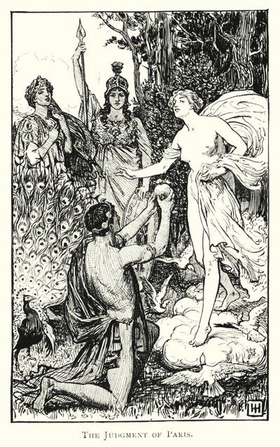 Odyssey: The Judgment of Paris (gravering) af George Percy Jacomb Hood