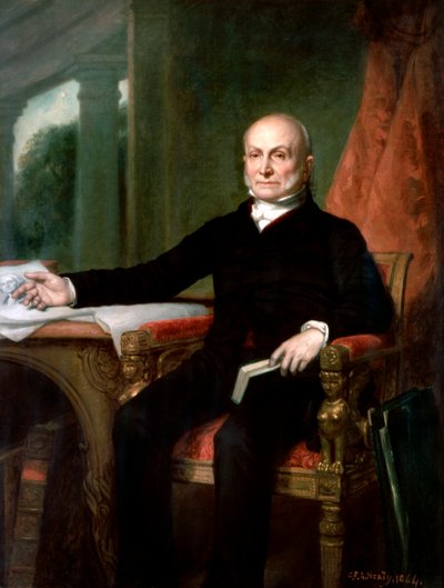 Officielt portræt af præsident John Quincy Adams af George P.A. Healy af George Peter Alexander Healy
