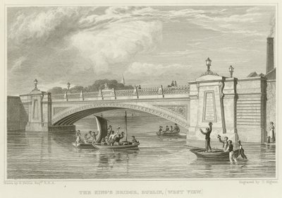 Kongebroen i Dublin af George Petrie