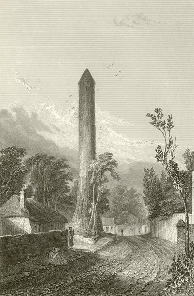 Rundetårn i Clondalkin, Dublin, Irland af George Petrie